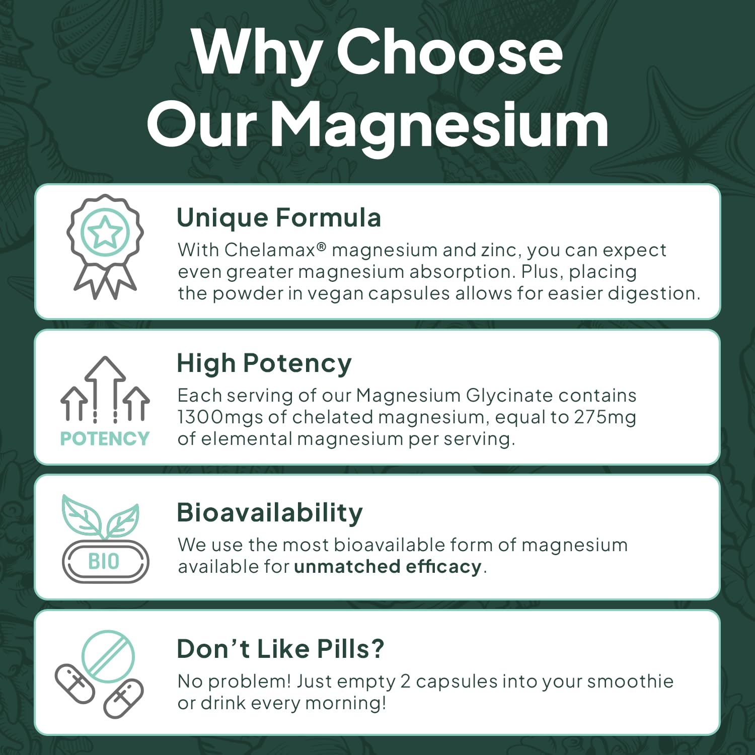 Organics Ocean Pure Magnesium Glycinate with Zinc - Maximum Strength Chelated Magnesium Supplement for Women and Men for Muscle Cramps and Sleep Support - 90 Capsule Organics Ocean buy supplements Au