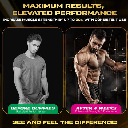 ZyterX Creatine Monohydrate Gummies for Men & Women, 9000MG Creatine Gummies Sugar Free with L-Taurine, BCAA 2:1, B12 B6 for Boost Strength, Focus & Endurance,