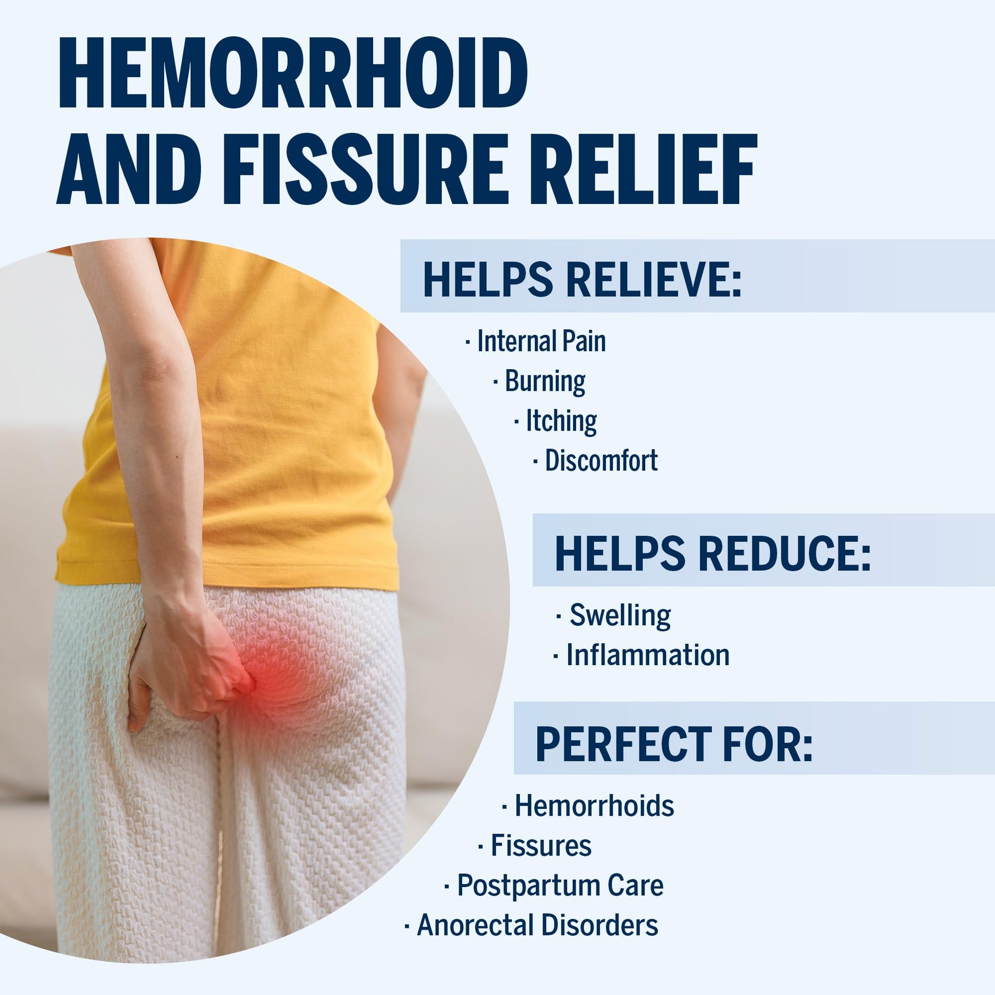Ariella Hemorrhoid Treatment Suppository Gel: Natural & Herbal - Relieve Itching Burning Discomfort - Internal Relief - New Rounded Applicator - Nighttime Use (Pack of 12) AriellaBuy Supplements Australia