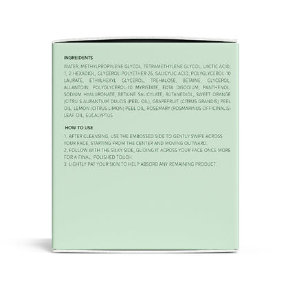 QUIA Toner Pads – AHA/BHA Dual-Action Exfoliate and Hydrate All in One – Soothing Formula for Sensitive Skin – Reduces Blackheads and Blemishes