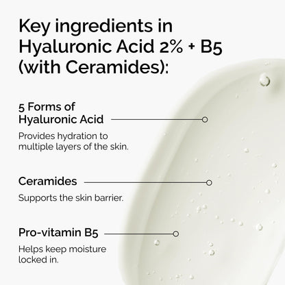 The Ordinary Hyaluronic Acid 2% + B5 (with Ceramides), Multi-Depth Hydration Serum