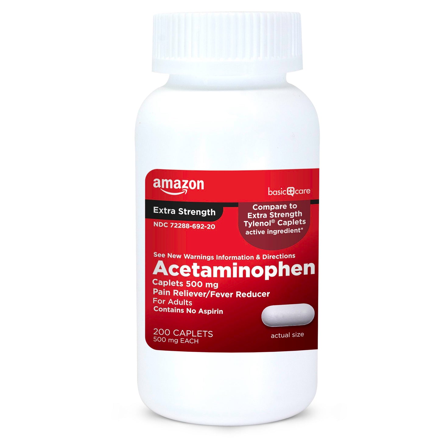 Amazon Basic Care Extra Strength Pain Relief, Acetaminophen Caplets, 500 mg, 200 Count Amazon Basic Care buy supplements Au