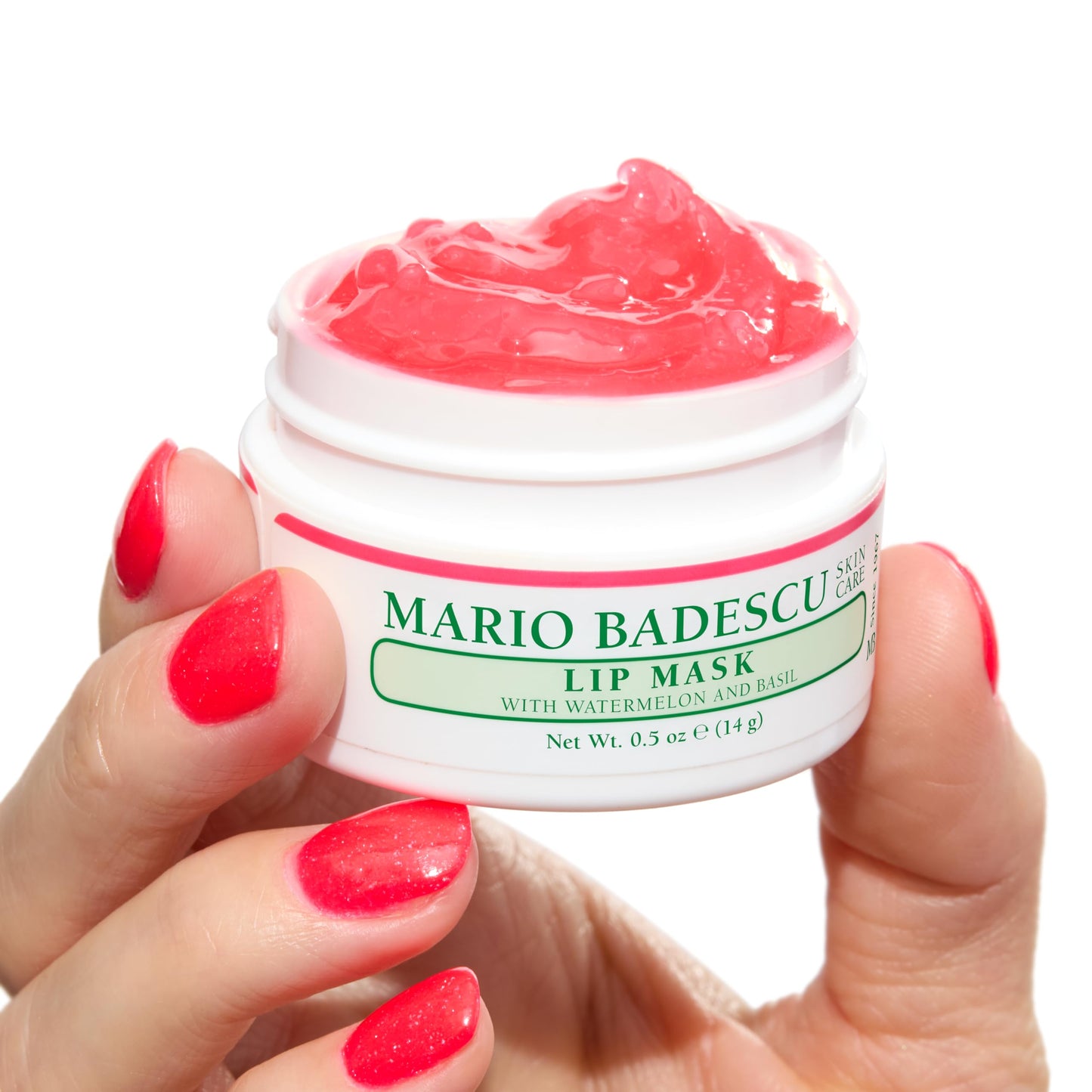 Mario Badescu Lip Mask with Watermelon & Basil for All Skin Types, Overnight Lip Treatment