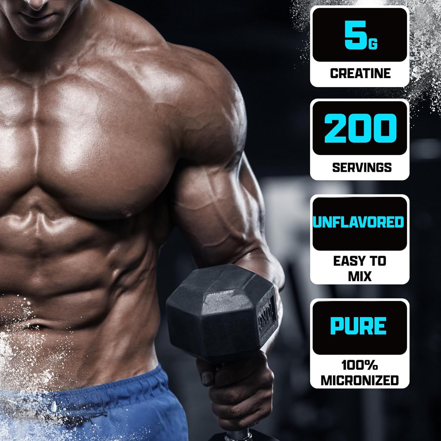 Nutrex Research Micronized Creatine Monohydrate Powder - 200 Servings (1KG) Pure, Unflavored Creatine Monohydrate Supplement for Muscle Gain, Strength and Performance, 5G Per Serv (2.2lbs) Nutrex Research buy supplements Au