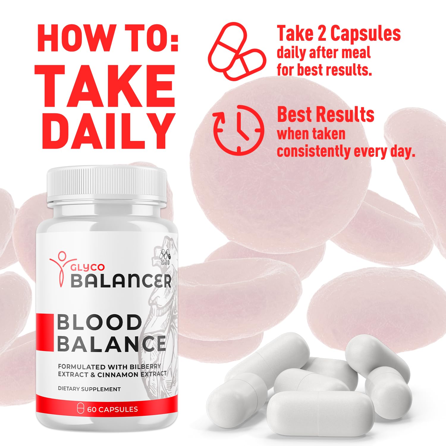 (2 Pack) Glyco Balancer Capsules, Official GlycoBalancer Health Support Pills with All Natural Ingredients, Glyco Balancer Advanced Health Support with Premium Vitamins for Women & Men (120 Capsules) MJO buy supplements Au