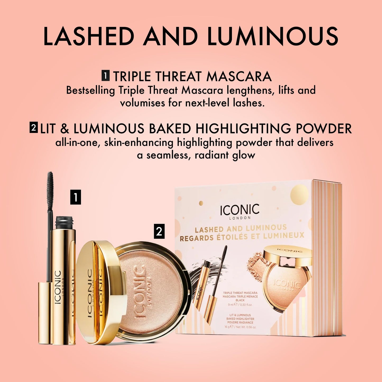 ICONIC LONDON Lashed and Luminous Makeup Gift Set ICONIC LONDON buy supplements Au