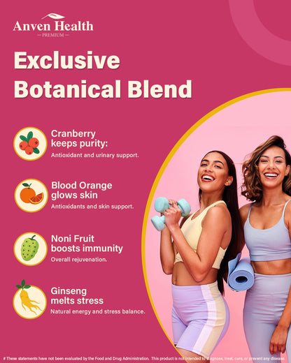 Anven Health Probiotics and Prebiotics for Women pH Balance & Digestion - 60 Billion Vaginal Probiotic with Cranberry & D-Mannose for Gut, Urinary, Immune Health,