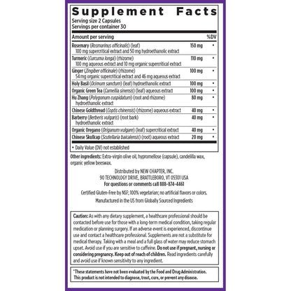 New Chapter Zyflamend™ Joint Supplement & Herbal Pain Relief – 10-in-1 Superfood Blend with Turmeric, Ginger & Green Tea - for Healthy Inflammation Response, Mobility & Flexibility, 60 Capsules New ChapterBuy Supplements Australia