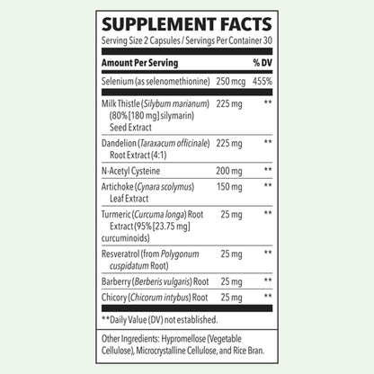 LifeSeasons Puri-T - Liver Cleanse & Detox Support Supplement - Resveratrol N-Acetyl Cysteine Milk Thistle Artichoke & Turmeric - Supports Tissue Regeneration & Healthy Bile - 60 Capsules (Pack of 2) LifeSeasons buy supplements Au