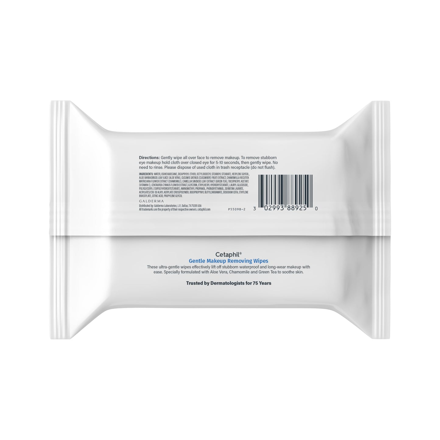 Cetaphil Gentle Makeup Removing Face Wipes, Daily Cleansing Facial Towelettes Gently Remove Makeup