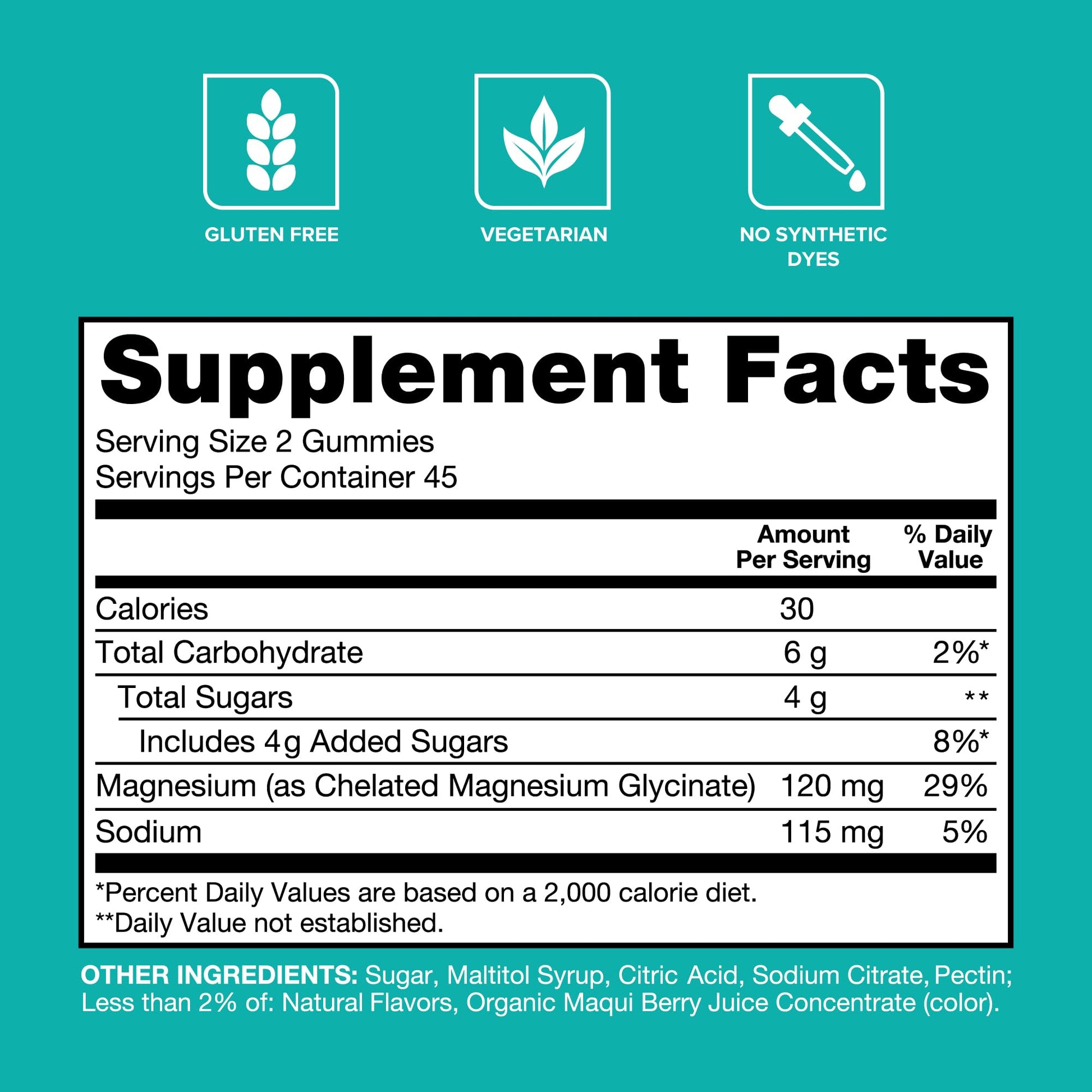 Qunol Magnesium Glycinate Gummies, 120mg of Magnesium Glycinate, High Absorption, Mixed Berry, 90 Count (Pack of 1) QunolBuy Supplements Australia