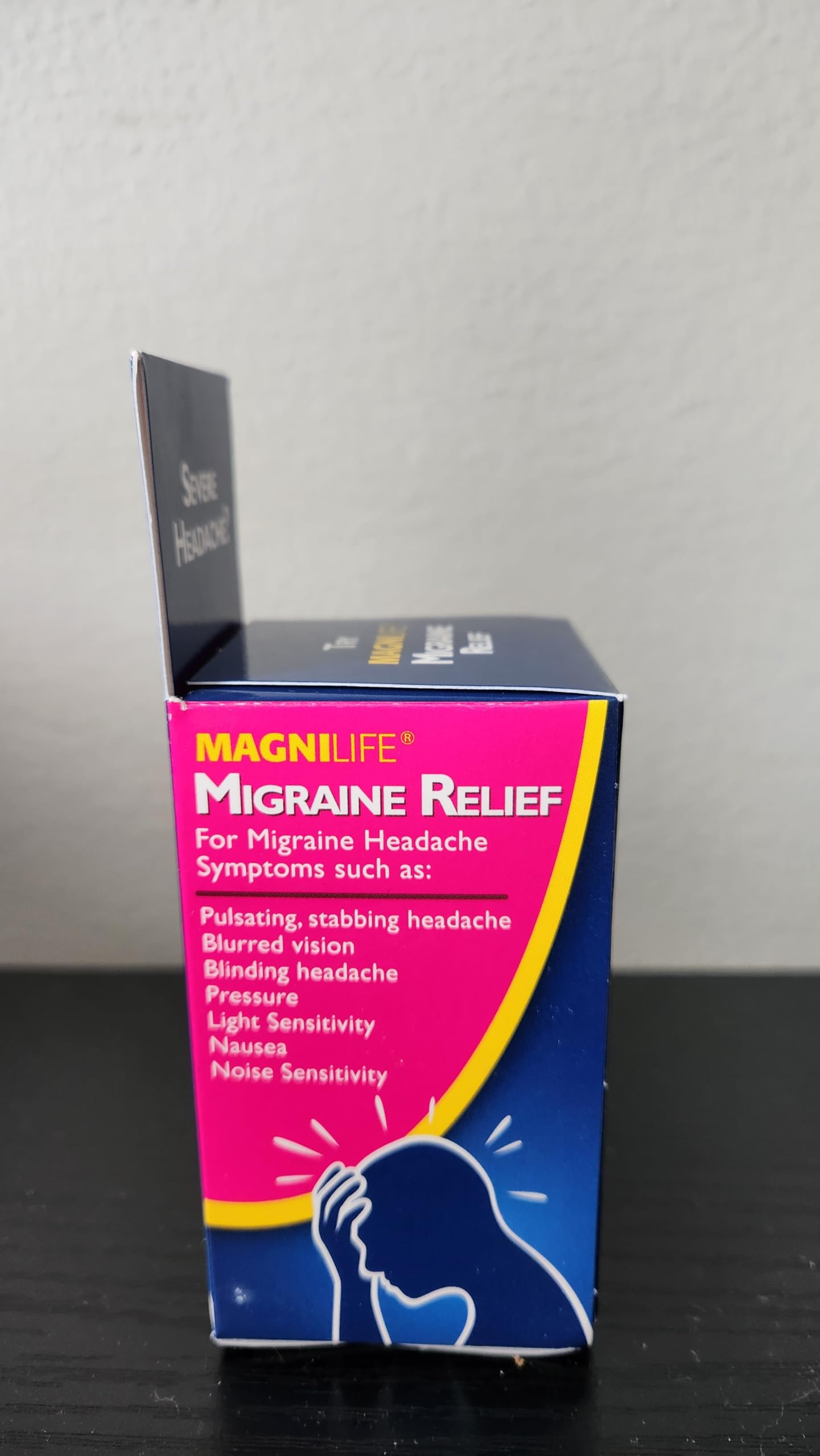 MagniLife Migraine Relief, Non-Habit Forming, 90 Homeopathic Tablets, Migraine Medicine for Light & Sound Sensitivity, Nausea, Blurred Vision & Pressure, Quick-Dissolve Headache Pain Relief MagniLifeBuy Supplements Australia