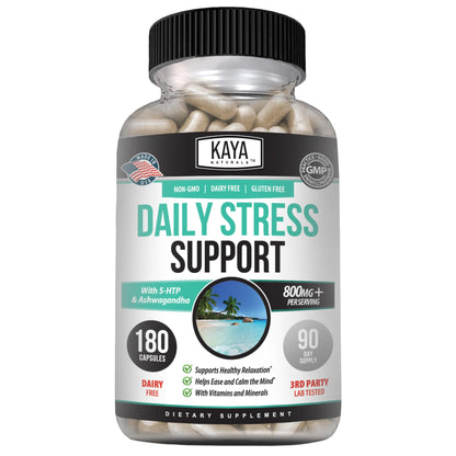 Kaya Naturals - Natural Herbal Support Vitamin Supplement are Designed to Help You find Balance and Relaxation in Your Daily Routine - Vitamin Supplement - 180 Capsules Kaya NaturalsBuy Supplements Australia