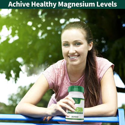 Magnesium Supplement with 9 Forms of High Absorption Magnesium Glycinate, L-threonate, Citrate, Malate and More for Muscle, Brain Support, Non-GMO, Gluten & Soy Free, 60 Capsules Simlike buy supplements Au