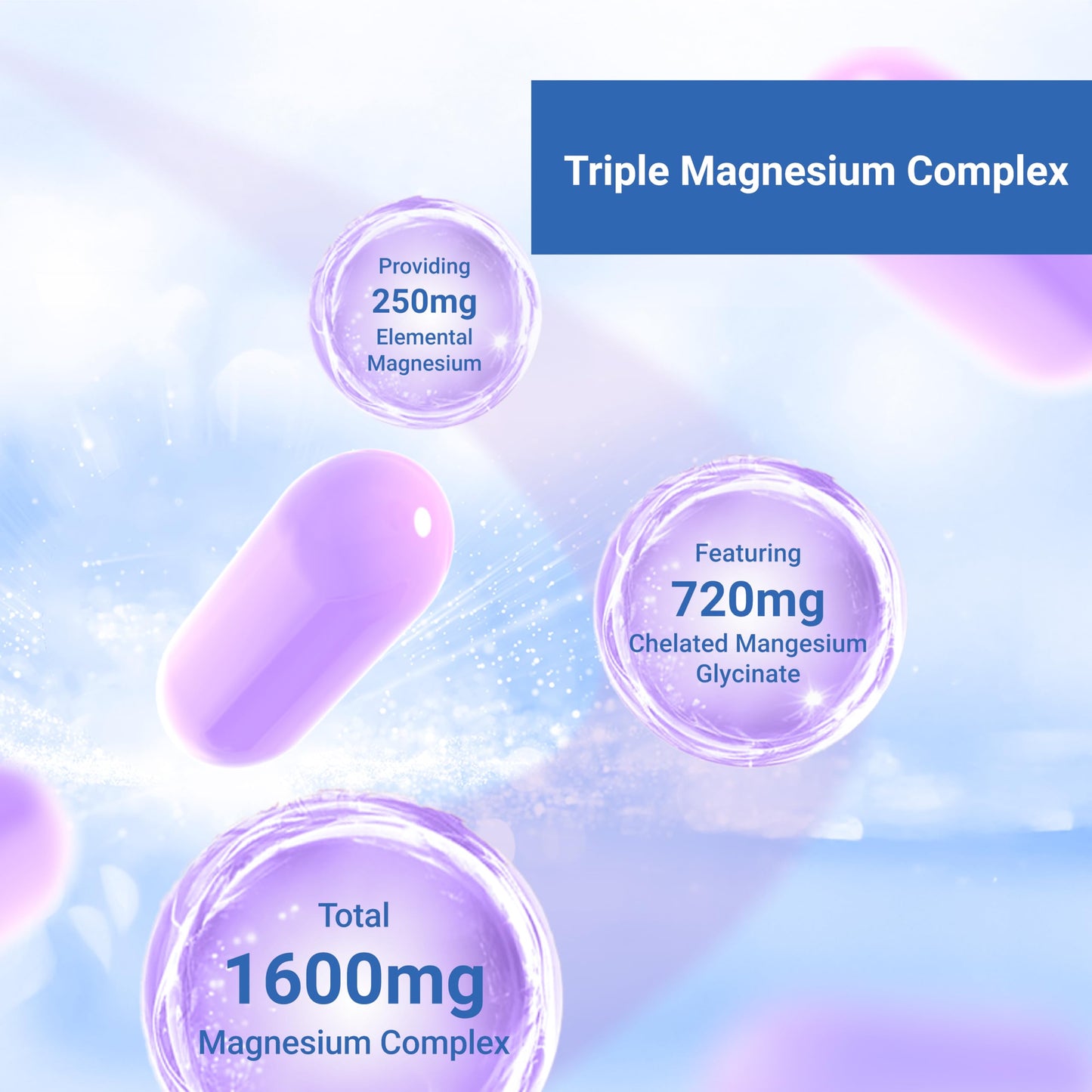 Naturalis Vegan Triple Magnesium Complex | Chelated Glycinate, Citrate & Oxide 1600mg Delivers 250mg Elemental Magnesium | Easily Absorbed for Stress, Muscle, Heart, Bone Support* | 60 Softgels Naturalis buy supplements Au