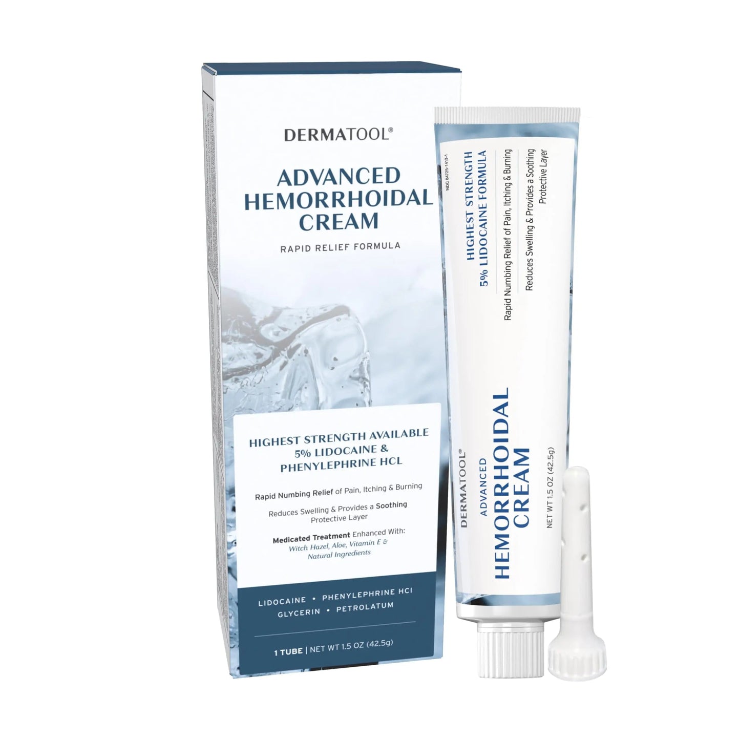 Hemorrhoid Treatment - Advanced Hemorrhoid Cream 5% Lidocaine & Phenylephrine - Hemorrhoid Shrinking Treatment - Rapid Relief of Pain, Swelling, Bleeding, Itching and Burning - Fissure & Hemorrhoids DERMATOOLBuy Supplements Australia