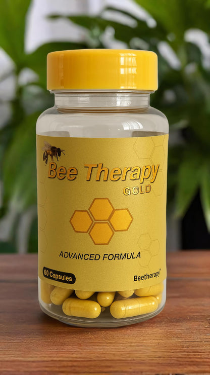 Natural Supplement - Bee Therapy Gold Venom Apitoxin Manuka Honey - Supports Inflammation & Mobility - Neck and Backache - Supports Joints & Muscles- Sprains, Bruises and Strains - Pack 1 60 Capsules Aus HealthcareBuy Supplements Australia