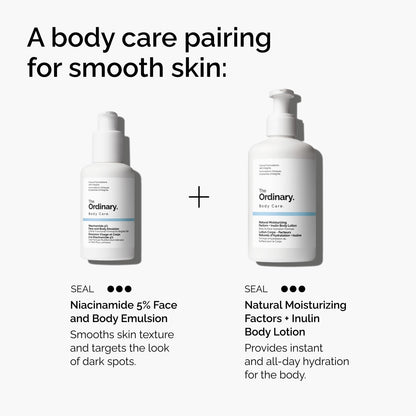 The Ordinary Niacinamide 5% Face and Body Emulsion, Dark Spot & Skin Tone Corrector, 3.4 Fl Oz