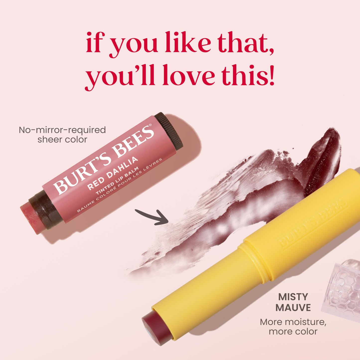 Burt’s Bees Tinted Boosted Balm, Misty Mauve, Hydrating Tinted Lip Balm with Vitamin C, E, and F Core, 24 Hour Lip Moisturizer with Responsibly Sourced Beeswax, 100% Natural Origin, 1 Count, 0.16oz Burt's BeesBuy Supplements Australia