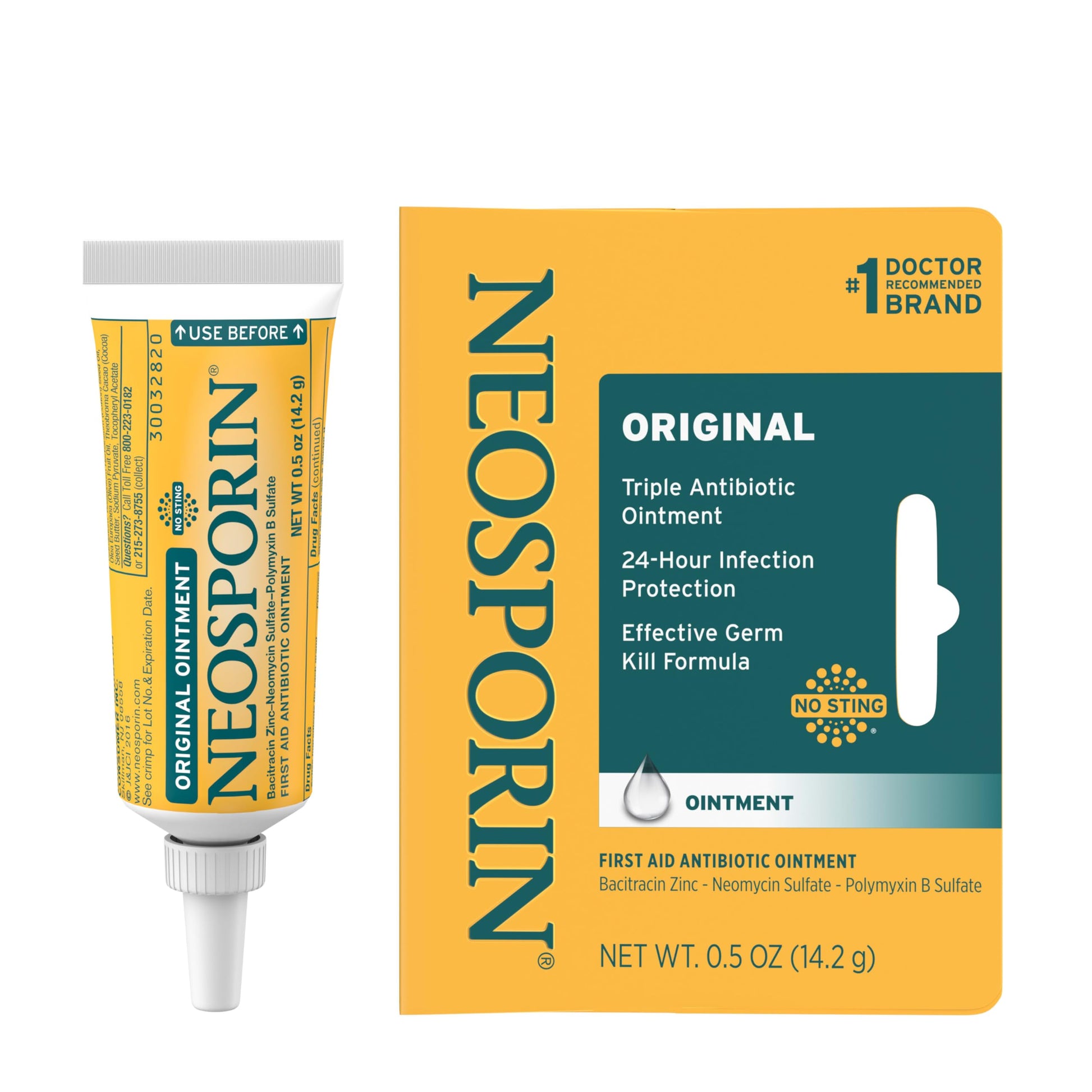 Neosporin Original First Aid Triple Antibiotic Ointment with Bacitracin Zinc for Infection Protection, Wound Care Treatment & Helps Minimize The Appearance of Scars for Minor Wounds, .5 oz Johnson & Johnson buy supplements Au