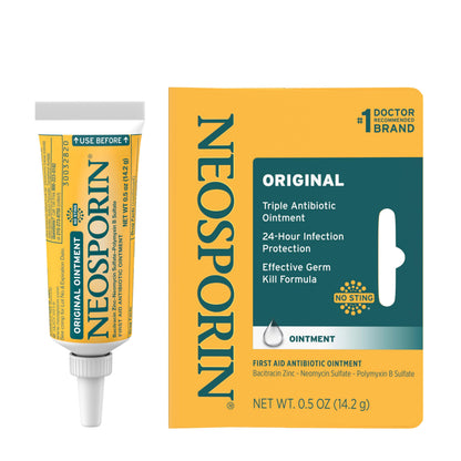 Neosporin Original First Aid Triple Antibiotic Ointment with Bacitracin Zinc for Infection Protection, Wound Care Treatment & Helps Minimize The Appearance of Scars for Minor Wounds, .5 oz Johnson & Johnson buy supplements Au