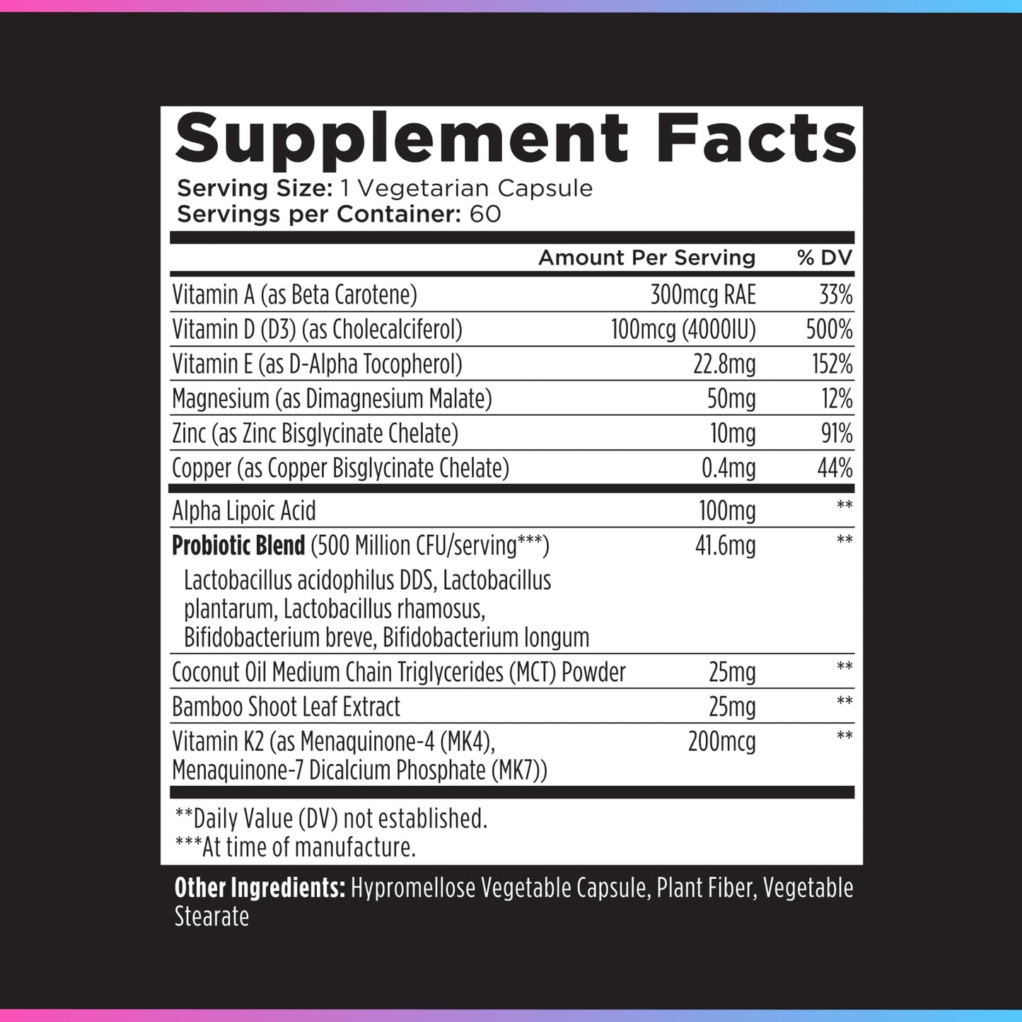 Livingood Daily Vitamin D3 K2 4000 IU Supplement, 9-in-1 Dietary Supplement for Immune Support - Made with Vitamins D, A, E, K2, Zinc, Magnesium & Probiotic Blend for Maximum Absorption - 60 Capsules Livingood Daily buy supplements Au