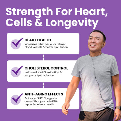 Luma Nutrition High Purity Resveratrol Supplement - 98% Trans-Resveratrol - Antioxidant - Resveratrol Capsules