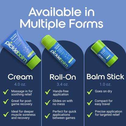 PickleBalm Pickleball In-Game Muscle Pain Relief Balm Stick with 4% Lidocaine, Arnica, Menthol, Cucumber Seed Extract for Shoulders, Knees, Wrists, and More, 1oz Stick PickleBalmBuy Supplements Australia