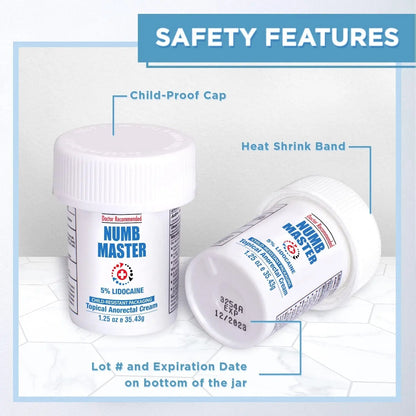 Clinical Resolution Numb Master 5% Lidocaine Topical Numbing Cream, 2 Pack of 1.25 Oz, Pain Relief Burn Itch Numb, Maximum Strength Topical Anesthetic with Allantoin, Vitamin E, Hemorrhoid Treatment Clinical ResolutionBuy Supplements Australia