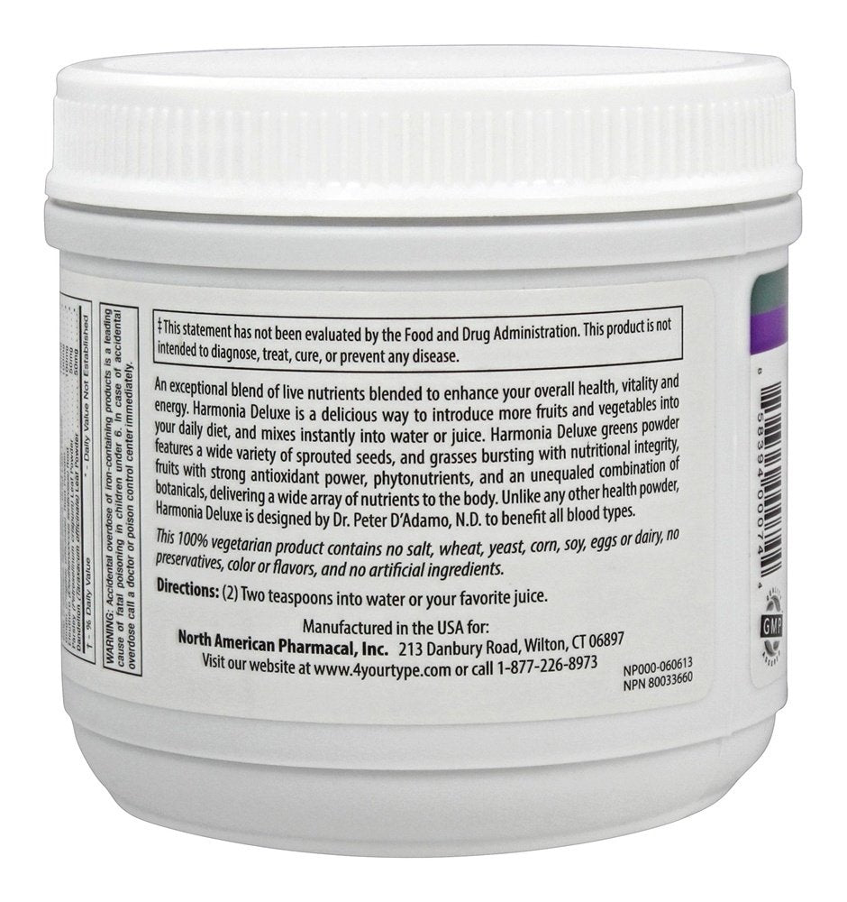 D'Adamo Personalized Nutrition Harmonia Deluxe, 7 Ounce D'Adamo Personalized Nutrition buy supplements Au
