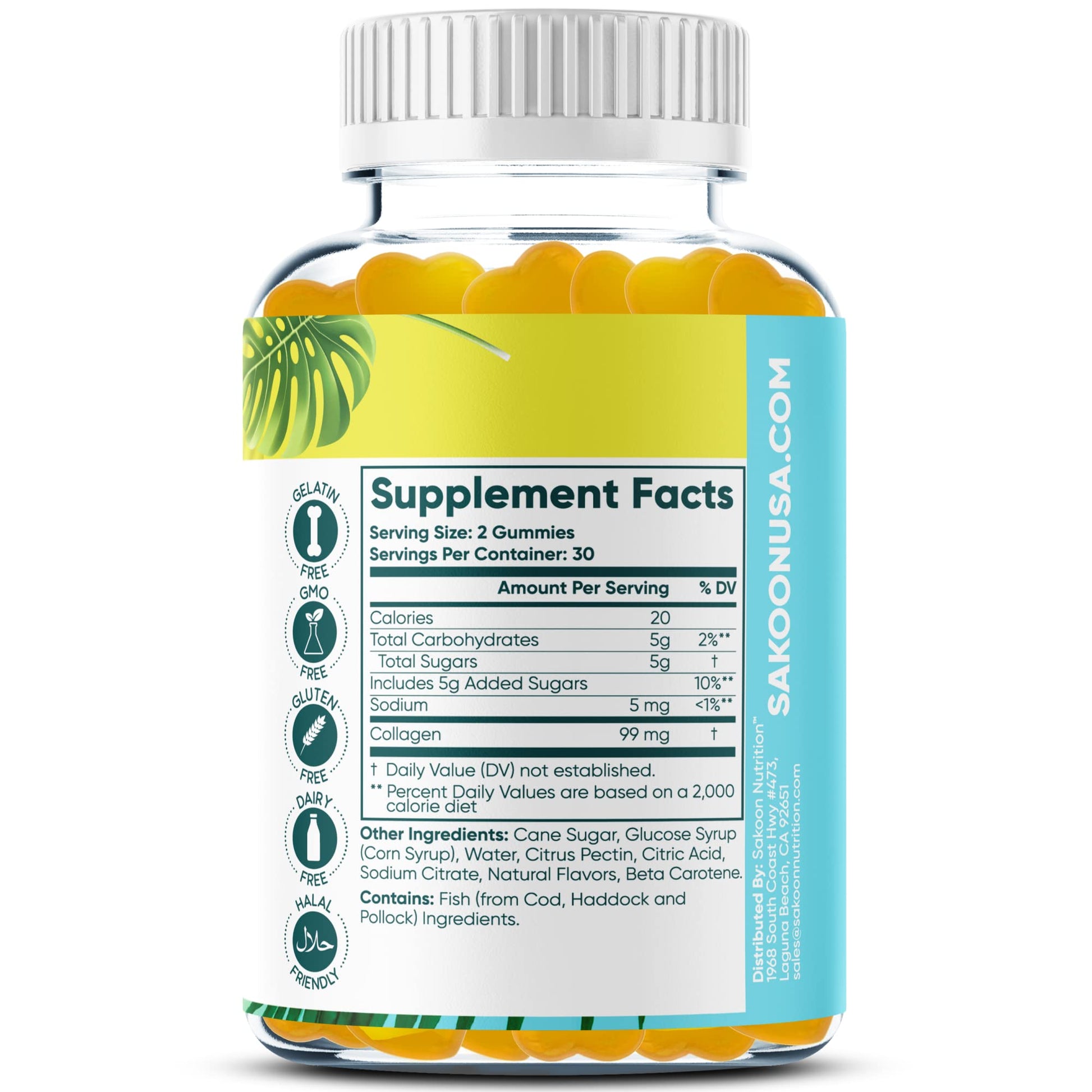 Sakoon nutrition Halal Collagen Gummies for Women and Men - Anti Aging, Hair Growth, Skin Care & Strong Nails Protein Collagen Supplements - Non-GMO, Gluten Free - Made in USA Sakoon nutrition buy supplements Au