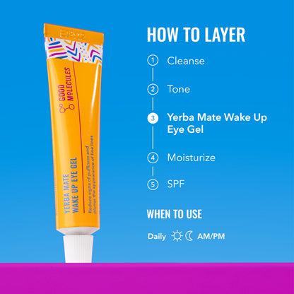 Good Molecules Yerba Mate Wake Up Eye Gel Pack 3 – 15 ml Each | Hydrating Under Eye Gel