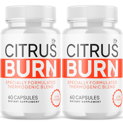 (2 Pack) Citrus Burn Capsules, Official CitrusBurn Pills with All Natural Ingredients, Advanced Citrus Burn for Optimal Health & Wellness Support with Premium Vitamins for Women & Men (120 Capsules) MJO buy supplements Au