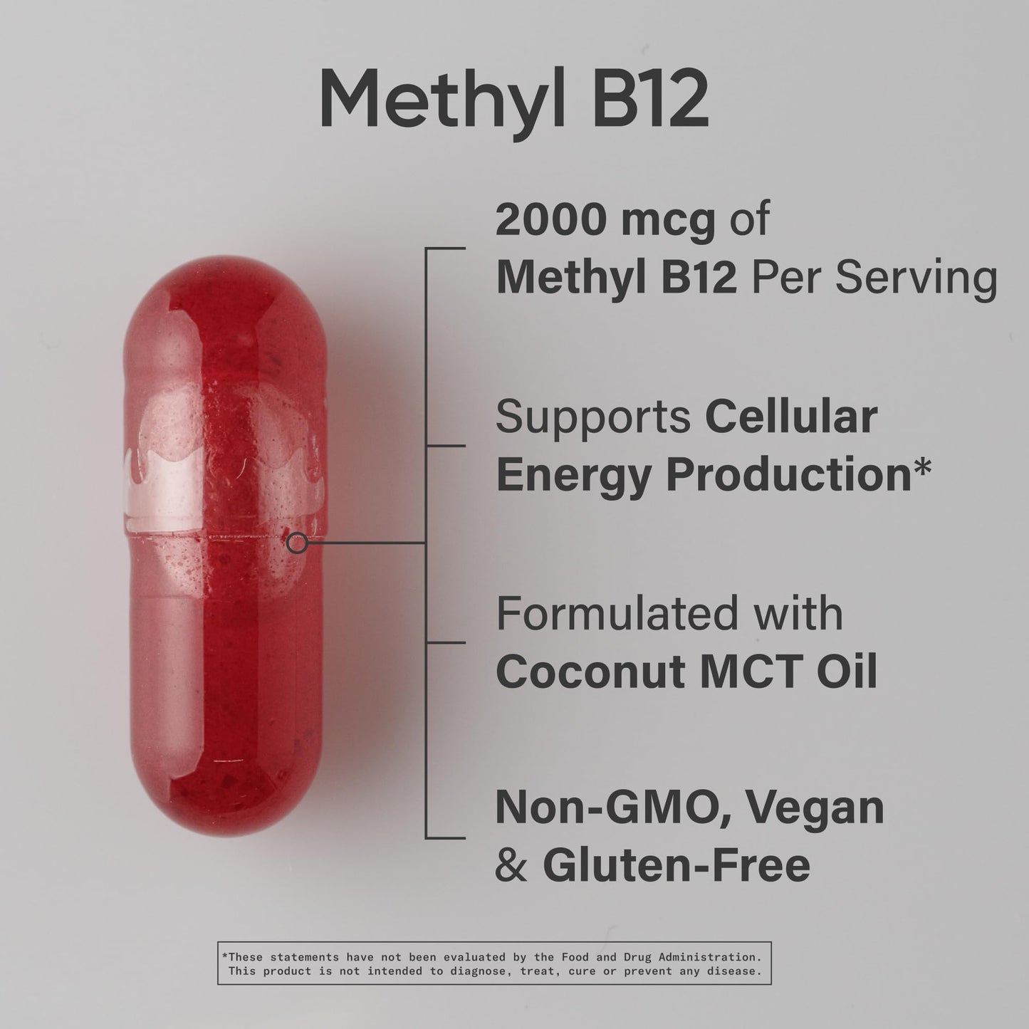 Sports Research® Vitamin B12 as Methylcobalamin 2000mcg - Plant Based B12 w/Coconut MCT Oil for Energy Metabolism Support - Vegan Certified · Non-GMO · Gluten Free - 120 Liquid Caps Sports Research buy supplements Au