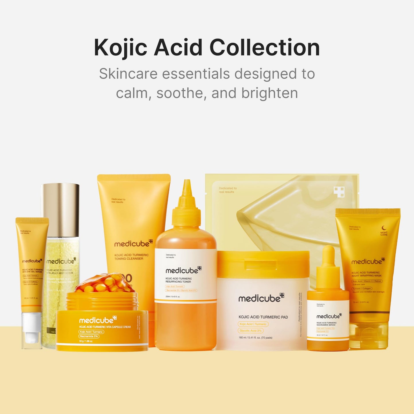 medicube Wrapping Mask Kojic Acid, Turmeric, Vitamin C Overnight Peel Off Facial Mask | Brighten & Defends Against Skin Stress for a Clear, Glowing Complexion | Korean Skin Care, 2.53 fl.oz
