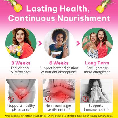 Onznoz Feminine Balance Gummies for Women, Vaginal Probiotics with Prebiotics & Lactobacillus Probiotic Blend, Supports pH Balance & Immune Health, Womens Probiotic Slippery Elm OnznozBuy Supplements Australia