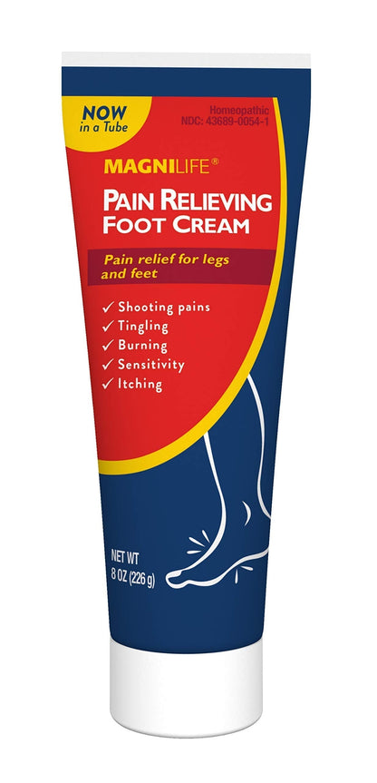 MagniLife Pain Relieving Foot Cream, 8 oz Tube, Soothing Relief for Soreness, Pain, Burning, Tingling, Itching or Sensitivity in Feet & Legs, Moisturizing & Hydrating Foot Cream, No Petroleum MagniLifeBuy Supplements Australia