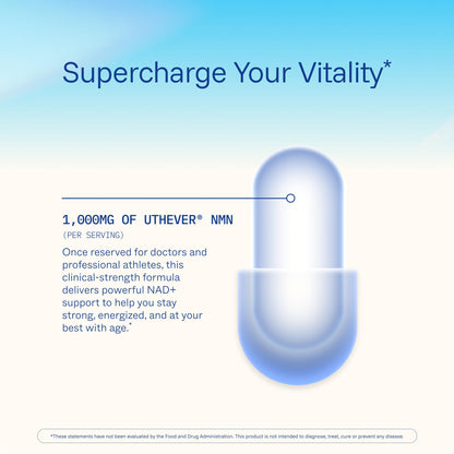 ProHealth NMN Pro 1000 (60 Capsules) Clinically Studied Uthever® NMN. NAD+ Precursor for Cellular Energy, Mitochondrial Support & Healthy Aging.