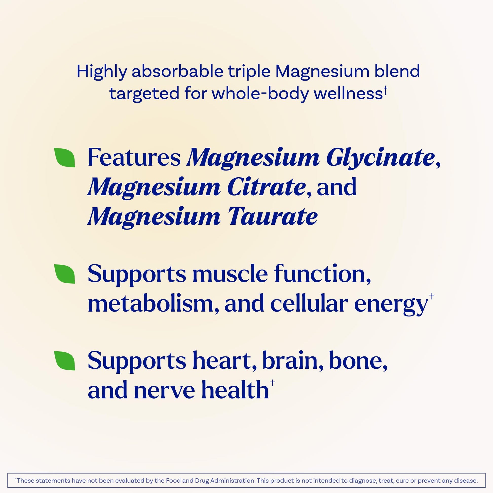 Natrol Triple Magnesium Complex Supplement, Glycinate, Citrate & Taurate 200mg High Absorption, Support Whole Body Wellness, 60 Capsules Natrol buy supplements Au