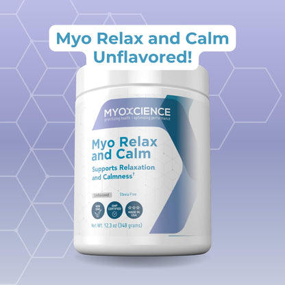 MYOXCIENCE Myo Relax & Calm | Myo-Inositol, L-Theanine, Taurine, Magnesium & GABA | Supports Sleep, Neurotransmitter & Hormone Support (Unflavored) (60 Servings) MYOXCIENCE buy supplements Au
