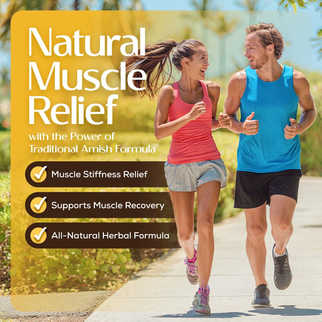Caleb Treeze Old Amish Muscle Tonic 8 fl oz, Leg & Foot Cramps Relief, Restless Legs, Muscle Cramps & Spasm Relief - Pack of 6 Caleb TreezeBuy Supplements Australia