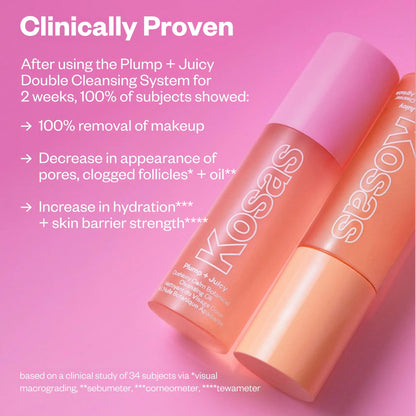 Kosas Plump + Juicy Cushiony Calm Botanical Cleansing Oil – Hydrating Makeup Remover for Sensitive Skin, Non-Greasy Oil Cleanser with Ceramides & Squalane for Soft, Soothed Skin Kosas buy supplements Au