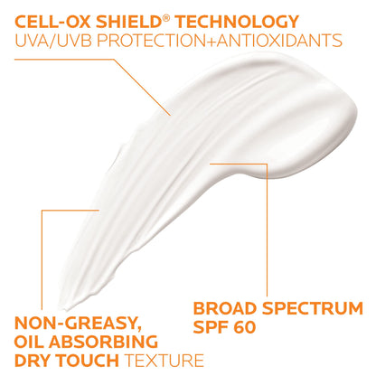 La Roche-Posay Anthelios Clear Skin Sunscreen Dry Touch SPF 60, Oil Free Sunscreen For Face, Oil Absorbing, Broad Spectrum SPF