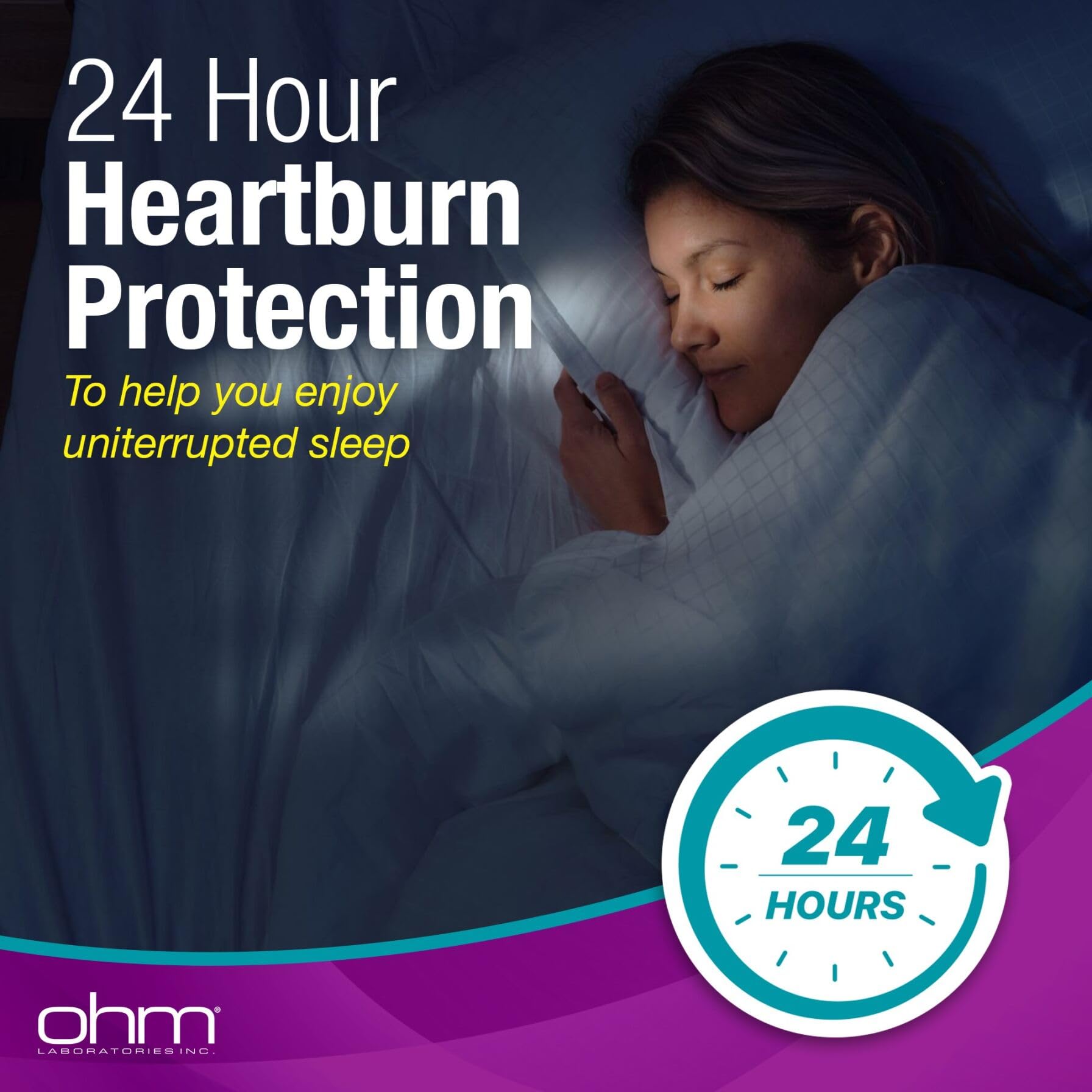 Ohm Omeprazole 20mg, 42 Delayed-Release Tablets, Acid Reducer for Frequent Heartburn, 24-Hour Relief Heartburn Medicine, Helps Relieve Stomach & Chest Discomfort (6 Weeks of Supply, 42, Count) Ohm buy supplements Au