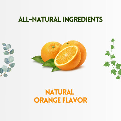 HERBION Naturals Cough Drops with Orange Flavor, Sugar-Free with Stevia, Soothes Cough, for Adults and Children Over 6 Years – Pack of 5(125 Lozenges)