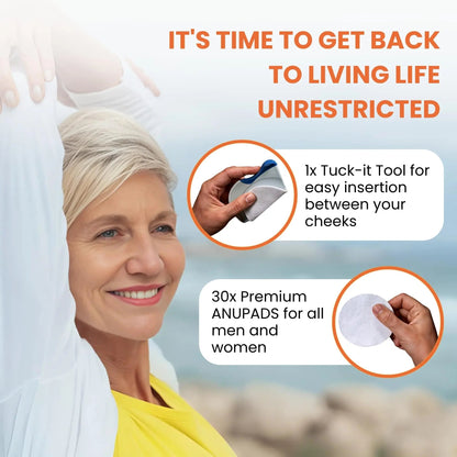 Butts Are Messy - Control The Mess. ANUPAD Premium Absorbent Pads. Confidently Handle Bowel Leakage, Bleeding Hemorrhoids, And The Mess Hemorrhoid Ointments Make. ANUPADBuy Supplements Australia
