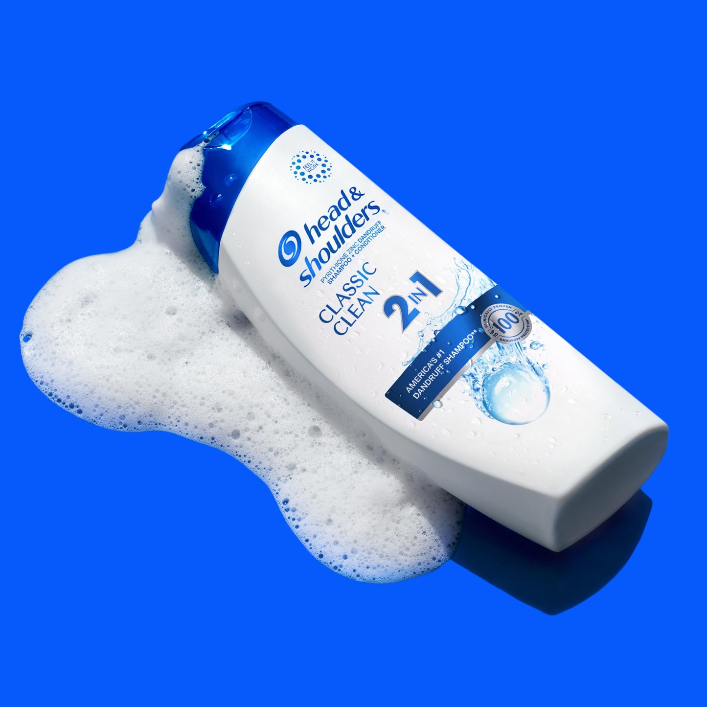 Head & Shoulders Anti-Dandruff Shampoo and Conditioner, Classic Clean 2-in-1, 1% Pyrithione Zinc, Flake Control, Deep Clean