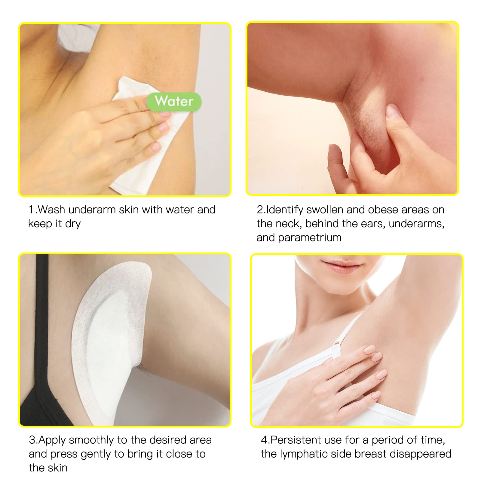BXQJRJLymphatic Drainage Patch Lymphatic Drainage Herbal Lymphatic Drainage Care Patch Herbal Neck Patch (12) BXQJRJ buy supplements Au