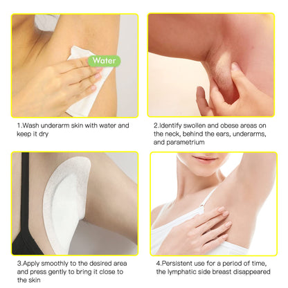 BXQJRJLymphatic Drainage Patch Lymphatic Drainage Herbal Lymphatic Drainage Care Patch Herbal Neck Patch (12) BXQJRJ buy supplements Au