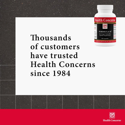 Health Concerns Formula H – Blood Circulation & Vascular Support – Vein Health Supplement – Herbal Formula with Quercetin & Skullcap Root – Chinese Traditional Medicine – 90 Capsules Health ConcernsBuy Supplements Australia